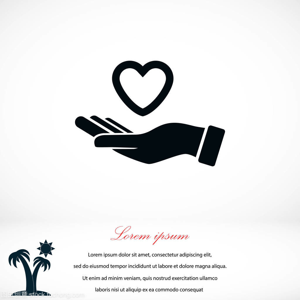 掌心的意象 心形圖標在平面設計中的力量與表達